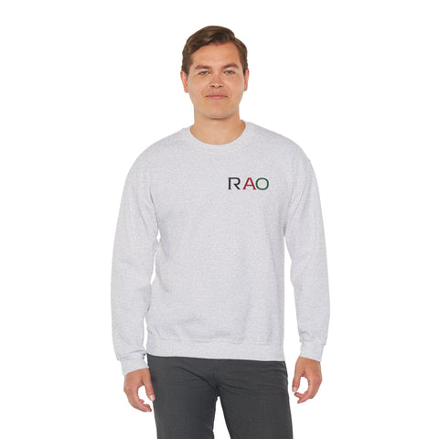 Stylish Unisex Crewneck Sweatshirt with 'RAO' Design, Cozy Casual Wear, Perfect for Everyday, Gifts, Holidays