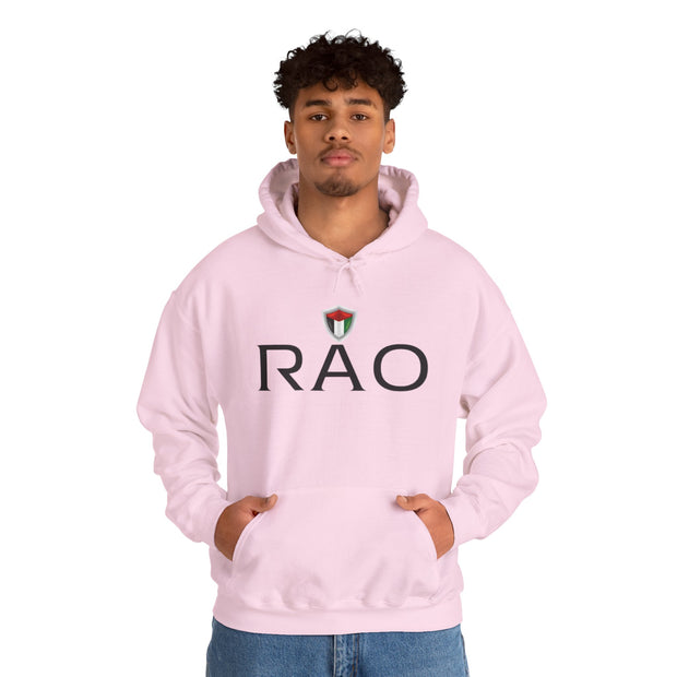 Stylish Unisex Hoodie with RAO Logo, Cozy Casual Wear, Gift for Him/Her, Perfect for Every Season, Ideal for Lounging or Outings