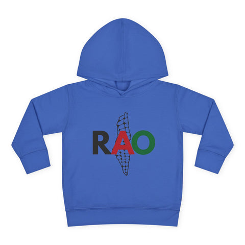 Toddler Fleece Hoodie with RAO Design, Cozy Pullover for Kids, Perfect for Playtime, Gifts, Celebrations, Everyday Wear