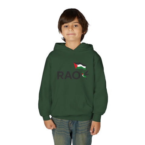 Palestinian Pride Youth Hoodie, Statement Sweatshirt, Gift for Activists, Casual Wear, Comfortable Streetwear, Cultural Expression