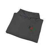 RAO Resistance Against Oppression Unisex Hoodie | Small Palestinian Map with RAO Flag Letters Design | Cultural Streetwear Sweatshirt