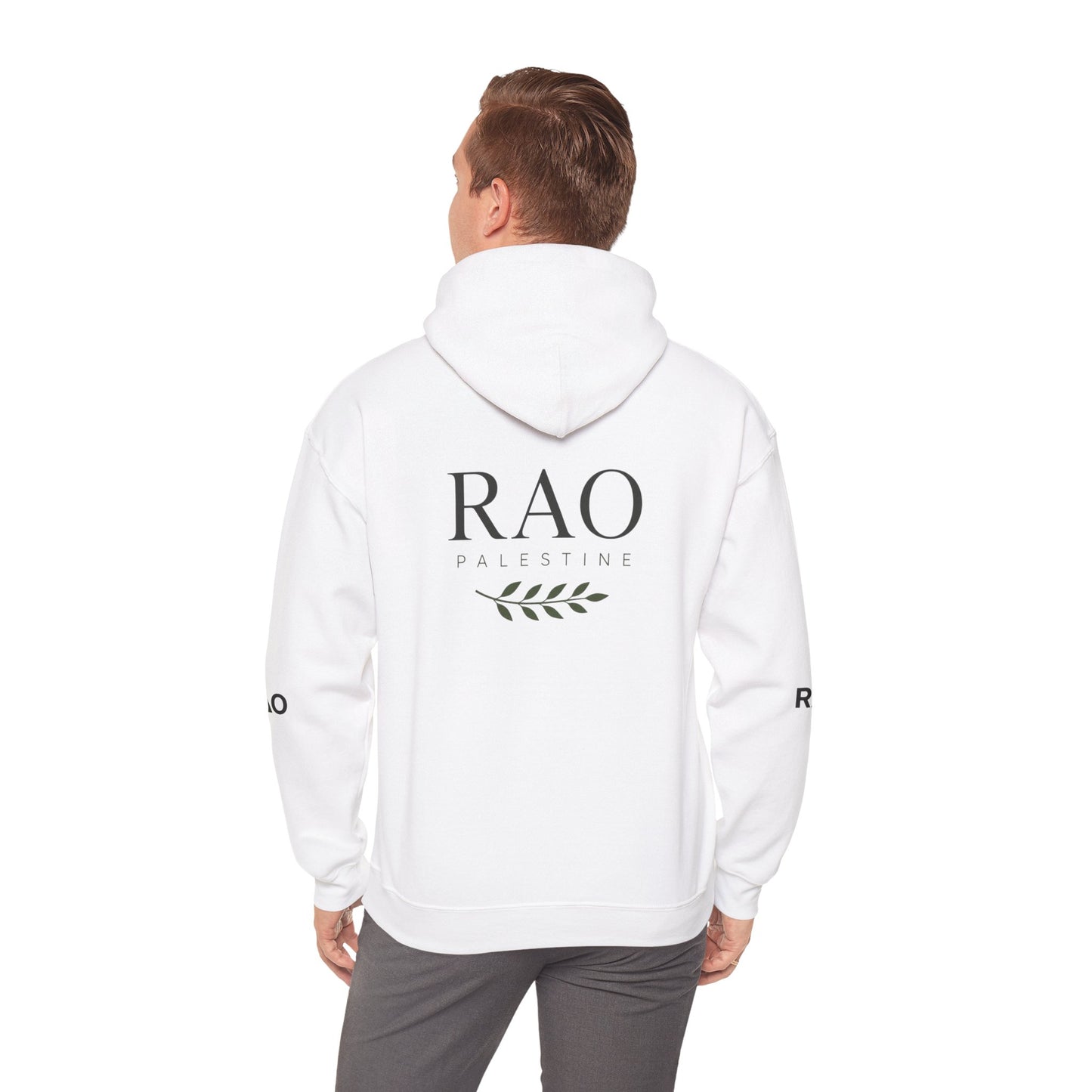 RAO Signature Palestine Hoodie | Premium Olive Branch Pullover | Minimalist Unisex Streetwear