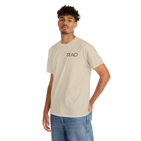 Unisex Cotton Tee - Minimalist RAO Design, Casual Wear, Gift for Him/Her, Birthday, Everyday Fashion, Graphic Tee