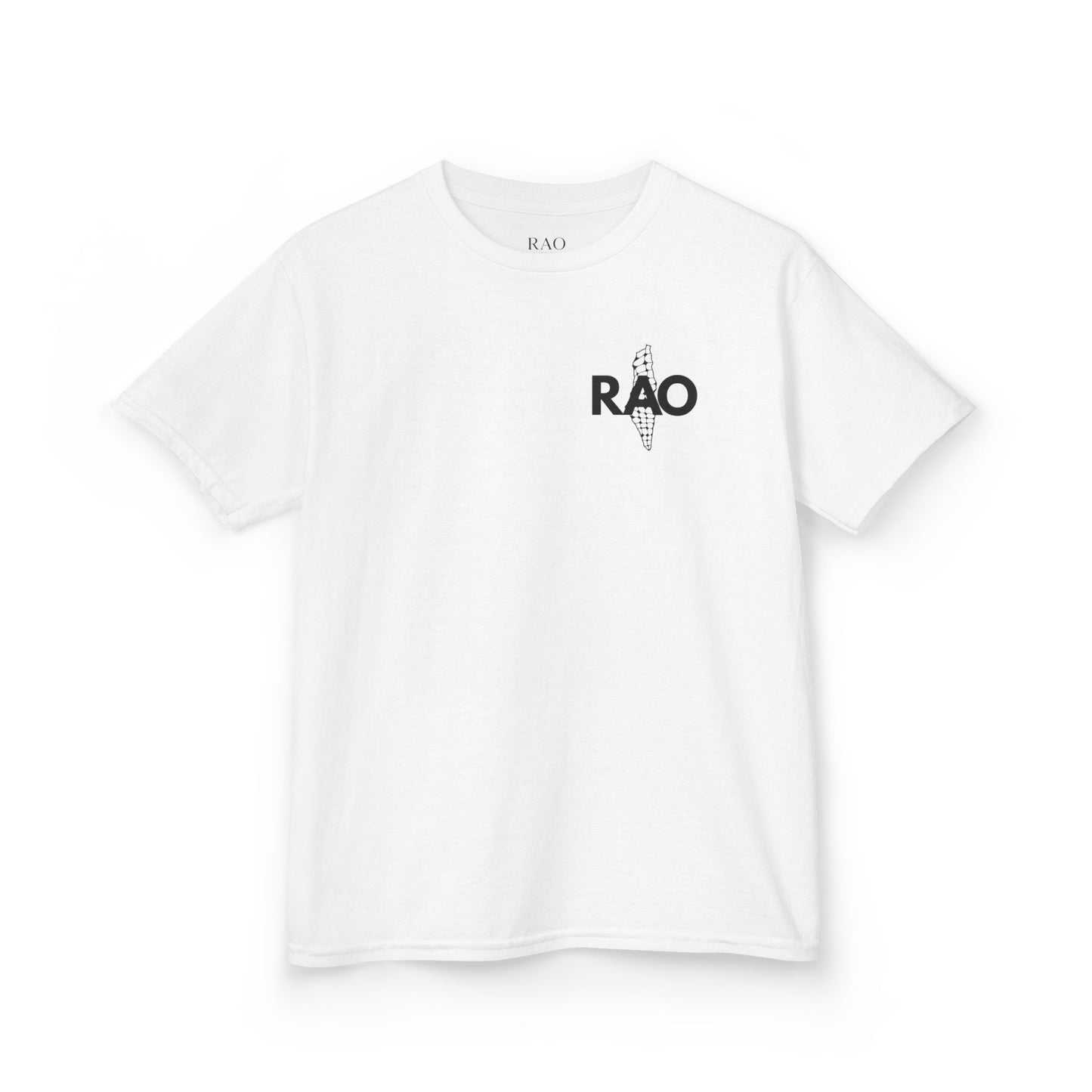 Kids T‑Shirt — 'RAO' Palestine Map Cone Logo Tee