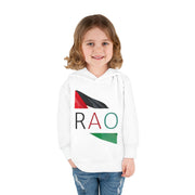 Toddler Fleece Hoodie with RAO Design, Cozy Kids Hoodie, Cute Pullover Sweatshirt, Birthday Gift for Toddlers, Fun Wear for Playtime