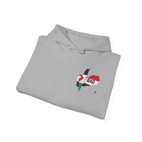 RAO Unity Hoodie: Palestine & Yemen Heavy Blend Hooded Sweatshirt