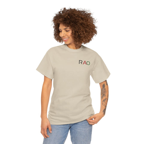 Unisex Cotton Tee - Minimalist RAO Design, Casual Wear, Gift for Him/Her, Birthday, Everyday Fashion, Graphic Tee