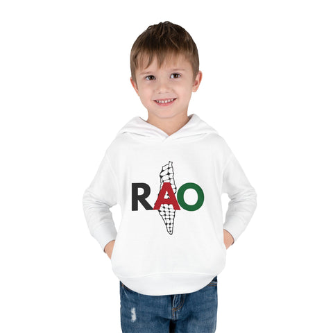 Toddler Fleece Hoodie with RAO Design, Cozy Pullover for Kids, Perfect for Playtime, Gifts, Celebrations, Everyday Wear