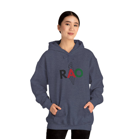 RAO Resistance Against Oppression Unisex Hoodie | Palestinian RAO & Kufya Map Graphic | Cultural Streetwear, Eco-Friendly, Comfortable Hoodie