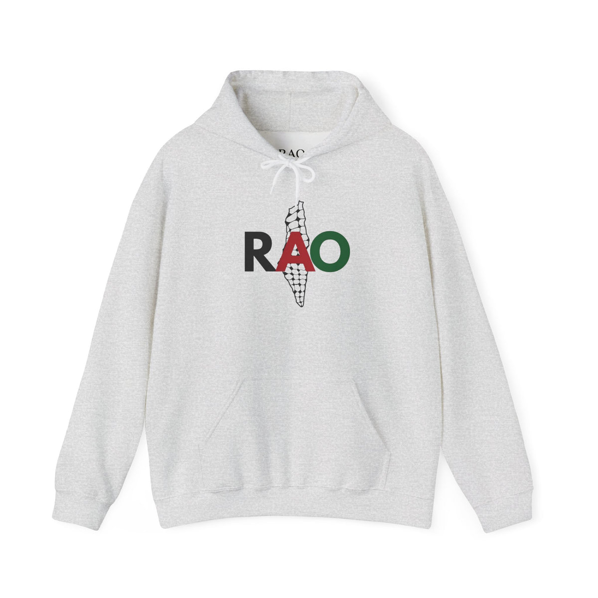 Palestinian Keffiyeh Hoodie – RAO Palestine Map Graphic Unisex Heritage Streetwear