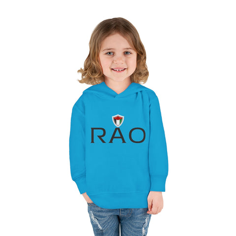 Adorable Toddler Pullover Fleece Hoodie with RAO Design, Kids Winter Coat, Cute Children's Apparel, Perfect for Playdates, Birthday Gifts