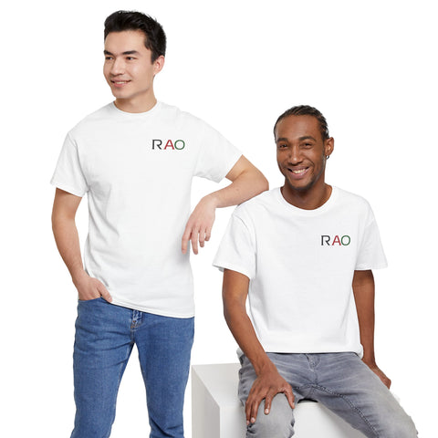 Unisex Cotton Tee - Minimalist RAO Design, Casual Wear, Gift for Him/Her, Birthday, Everyday Fashion, Graphic Tee